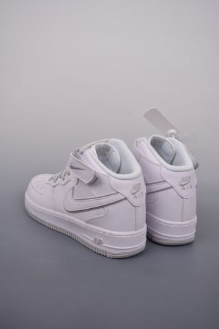Nike Air Force 1 Mid 'White' view 2