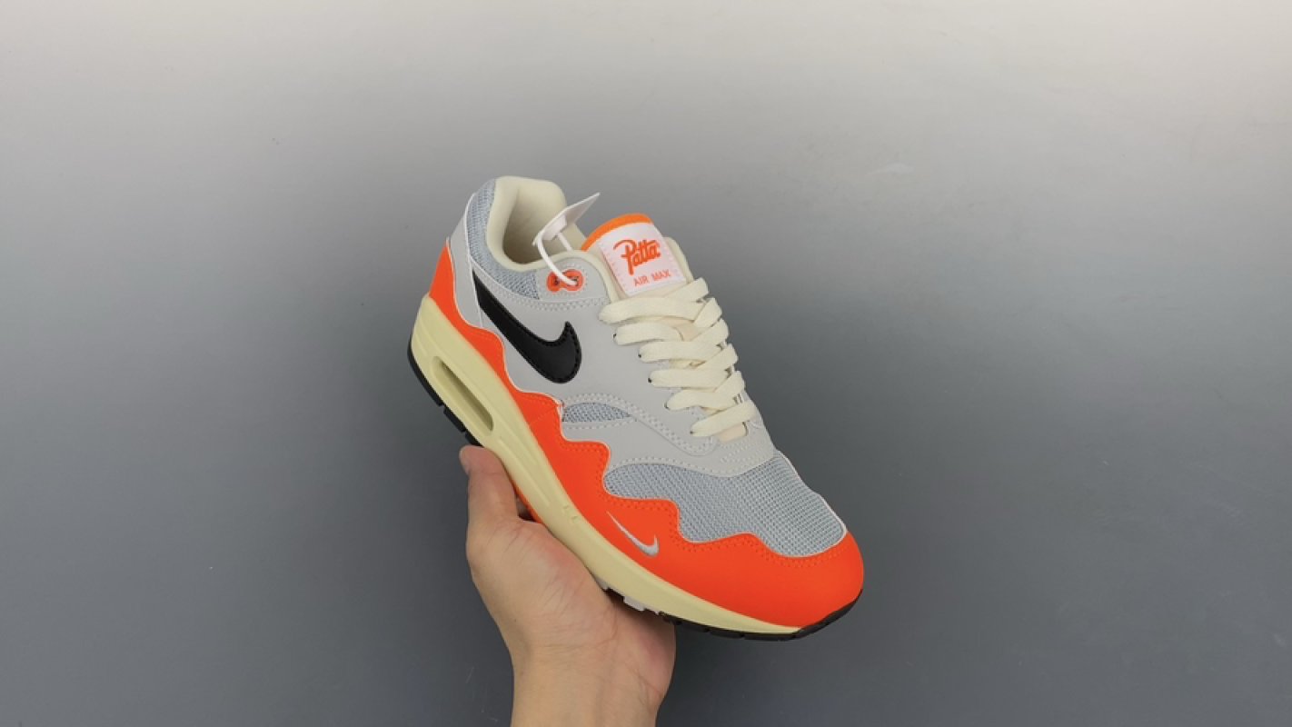 Nike Air Max 1 'Grey / Black / Orange'
