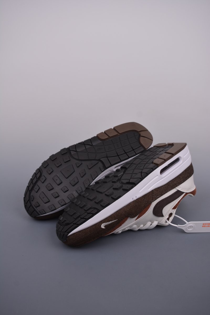 Nike Air Max 1 PRM 'White / Brown' view