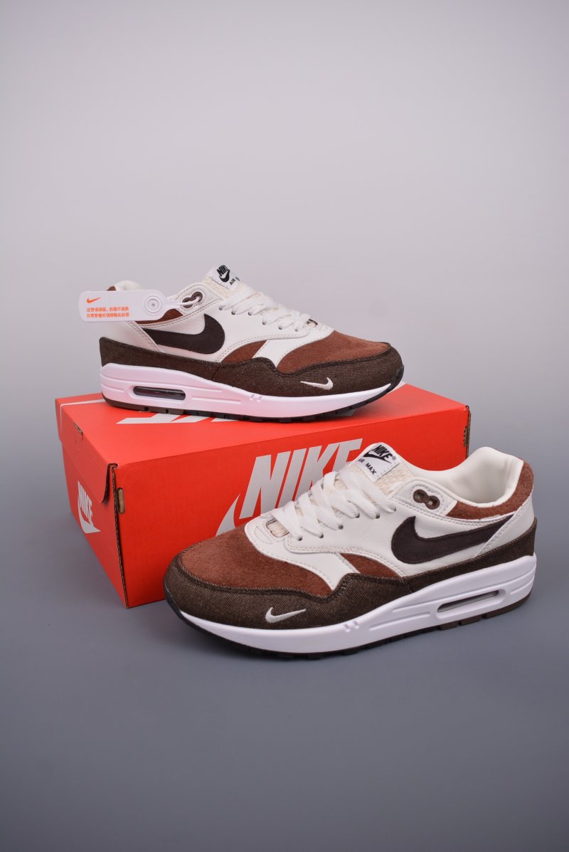 Nike Air Max 1 PRM 'White / Brown' view