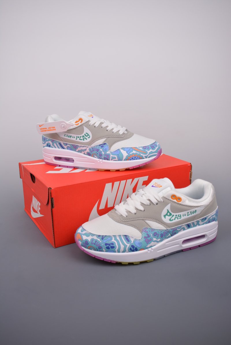 Nike Air Max 1 PRM 'White / Blue' view