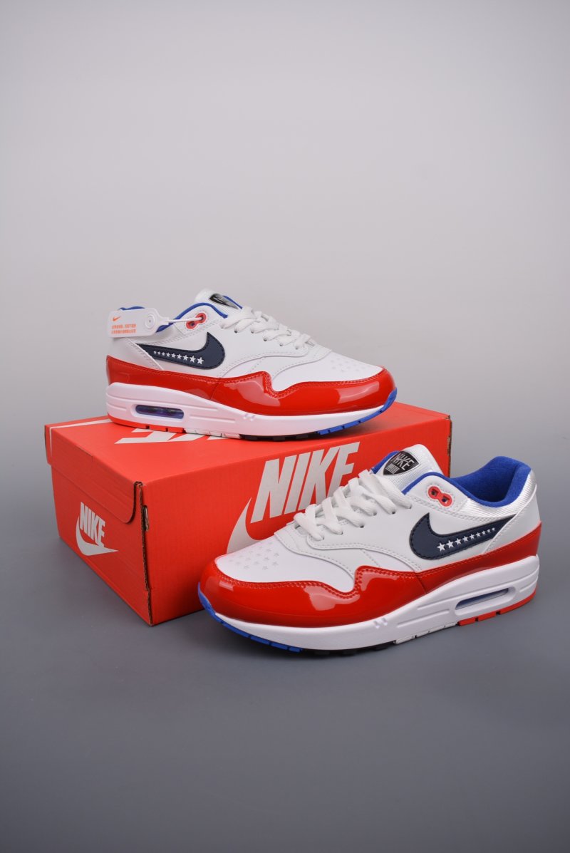 Nike Air Max 1 PRM 'White / Red / Blue' view