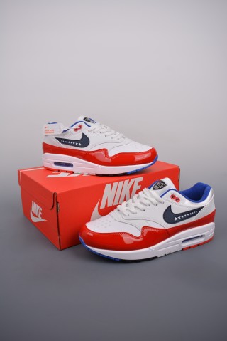 Nike Air Max 1 PRM 'White / Red / Blue' view 5