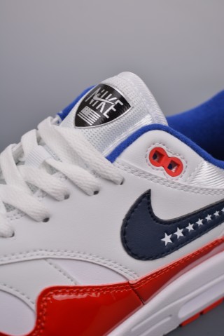 Nike Air Max 1 PRM 'White / Red / Blue' view 7