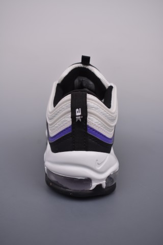 Nike Air Max 97 'Black / White / Purple' view 4