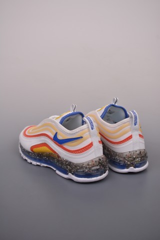 Nike Air Max 97 'White / Blue / Red' view 2