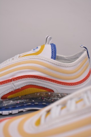 Nike Air Max 97 'White / Blue / Red' view 8