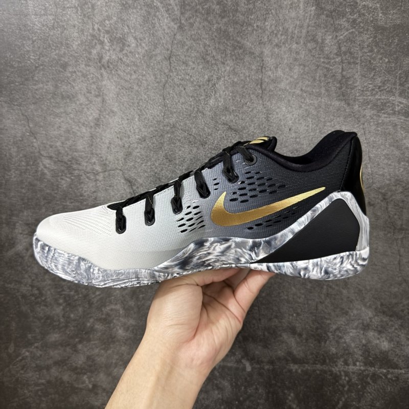 Nike Kobe 9 Elite Low 'Black / White / Green' view