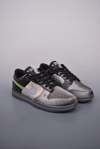 Nike Dunk Low Hyperflat 'Black / Grey / Yellow' view 1