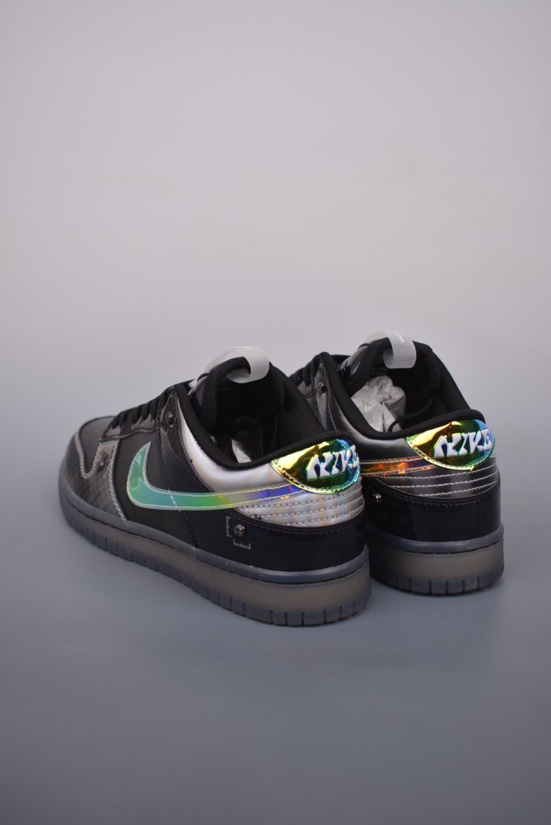 Nike Dunk Low Hyperflat 'Black / Grey / Yellow' view