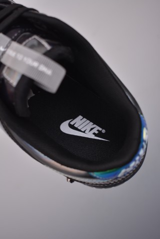 Nike Dunk Low Hyperflat 'Black / Grey / Yellow' view 9