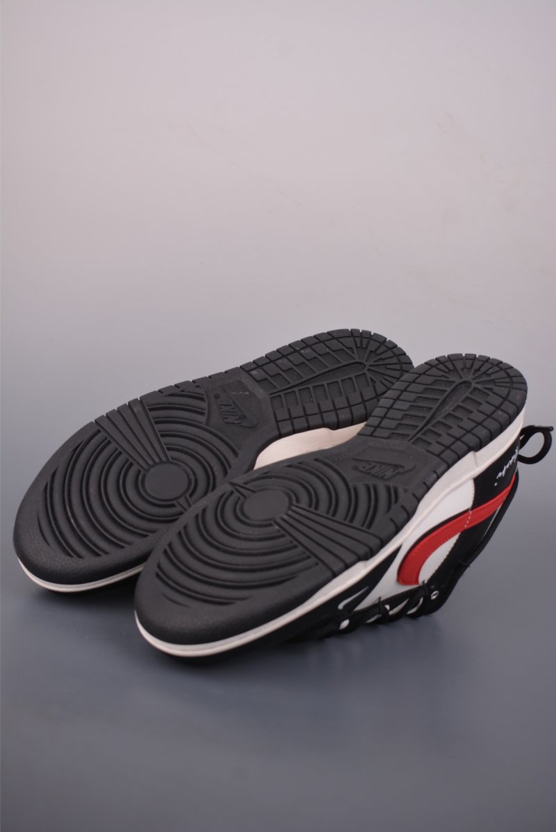 Nike SB Dunk Low 'Black / White / Red' view