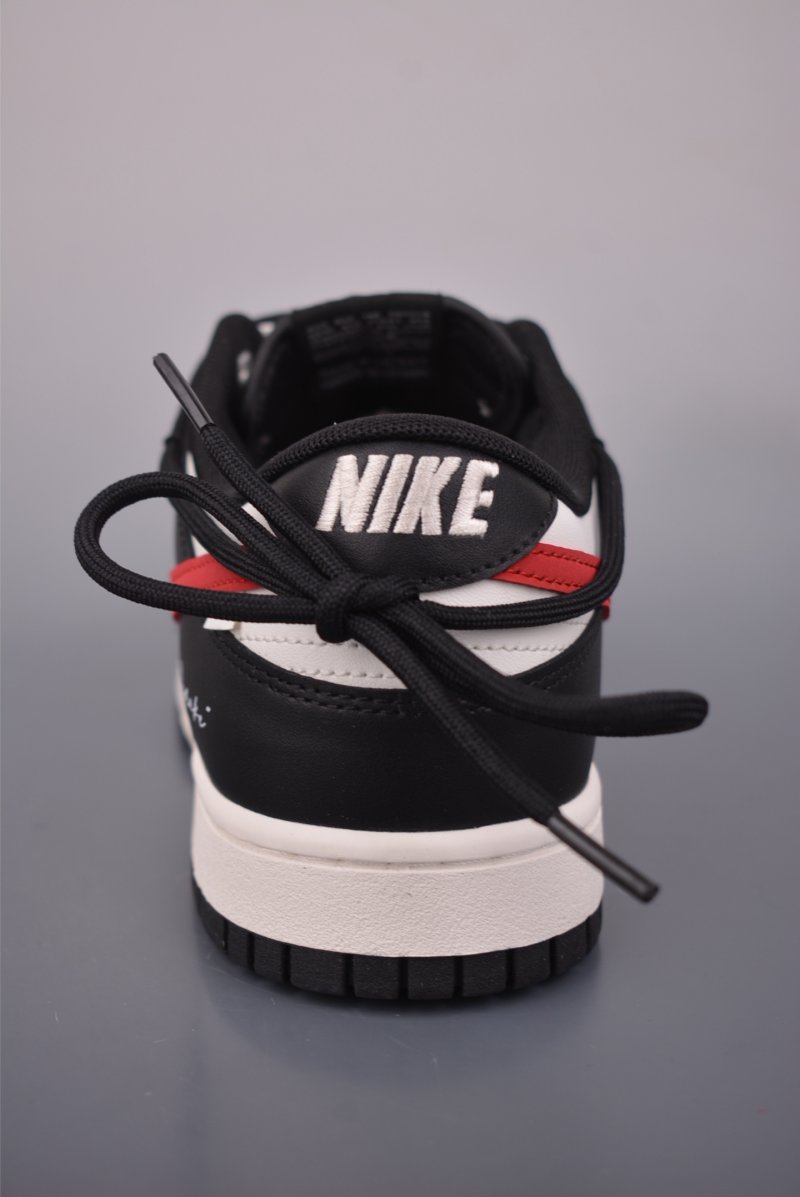 Nike SB Dunk Low 'Black / White / Red' view