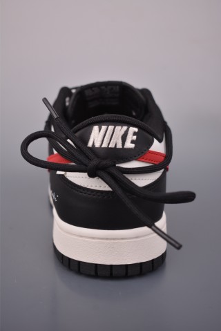 Nike SB Dunk Low 'Black / White / Red' view 4