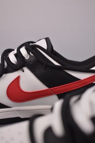 Nike SB Dunk Low 'Black / White / Red' view 8