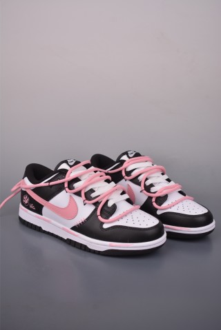 Nike SB Dunk Low 'Black / Pink' view 1