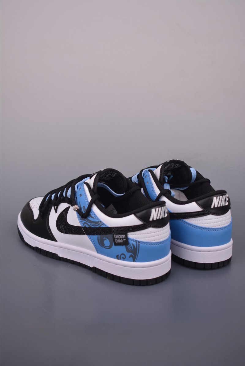Nike SB Dunk Low 'White / Blue / Black' view