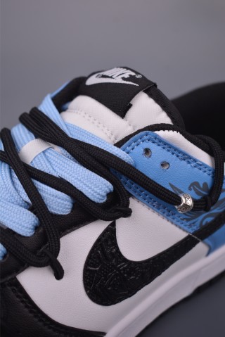 Nike SB Dunk Low 'White / Blue / Black' view 7