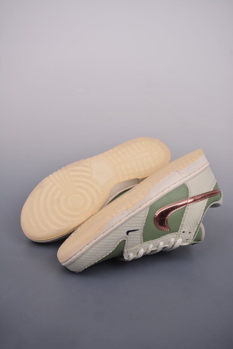 Nike Dunk Low Next Nature Olive Green Suede view
