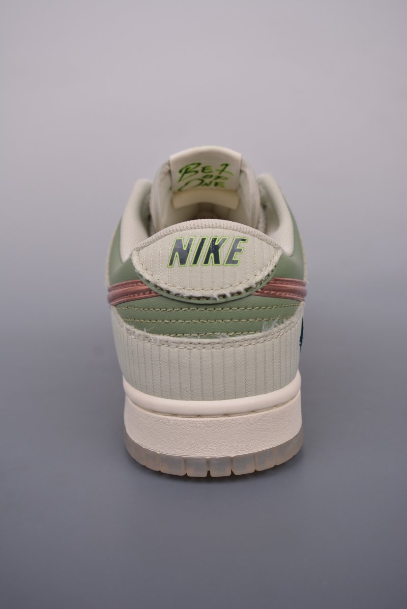 Nike Dunk Low Next Nature Olive Green Suede view