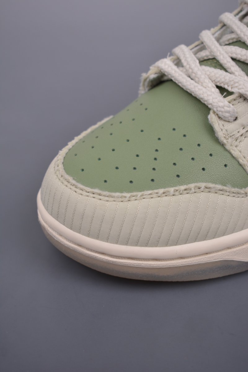 Nike Dunk Low Next Nature Olive Green Suede view