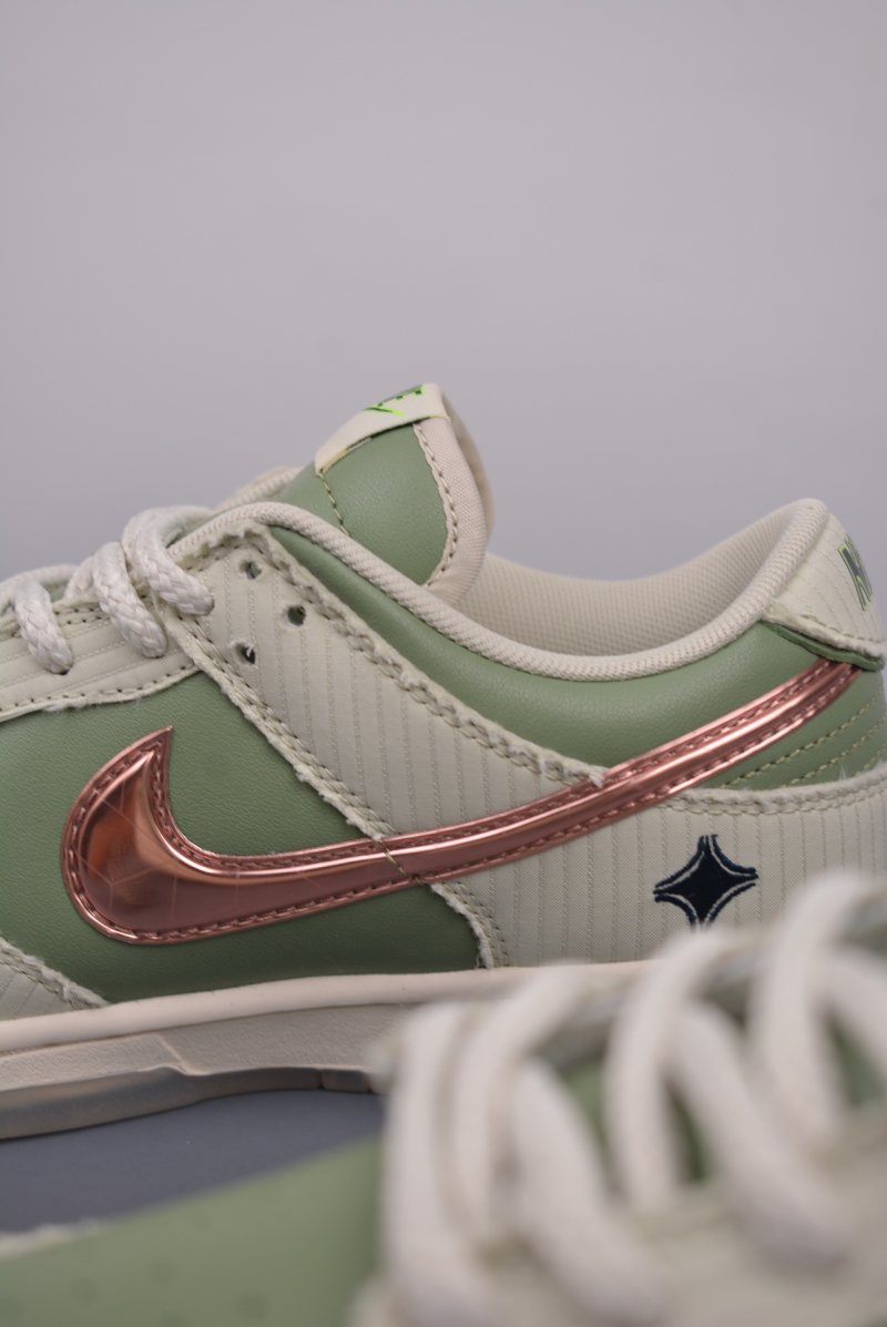 Nike Dunk Low Next Nature Olive Green Suede view