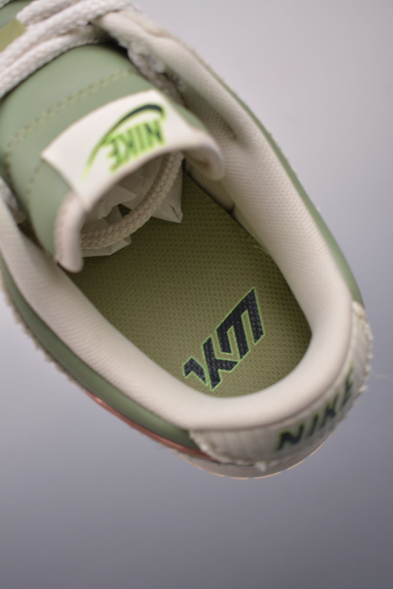 Nike Dunk Low Next Nature Olive Green Suede view