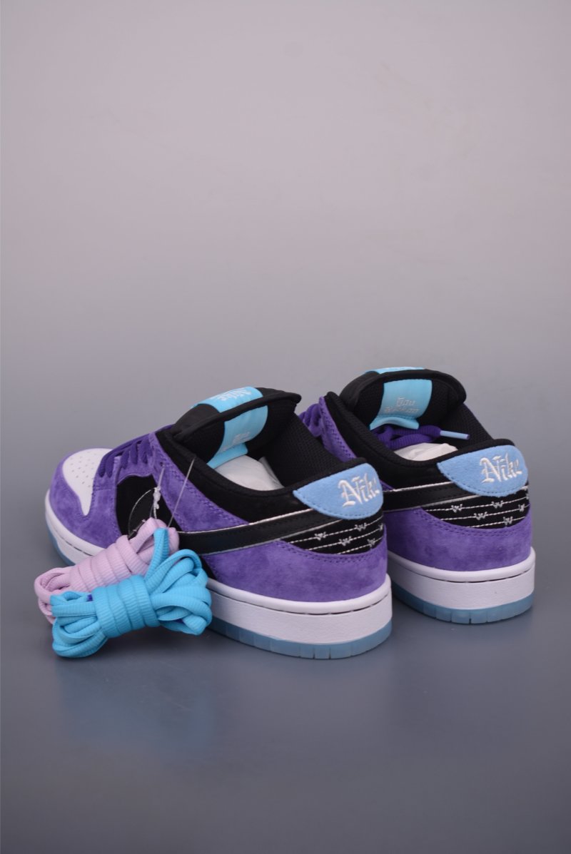 Nike SB Dunk Low 'White / Red / Purple' view