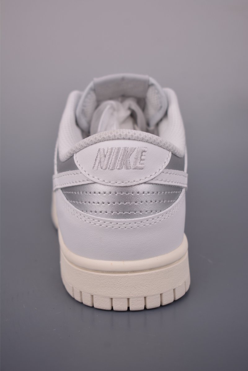 Nike SB Dunk Low 'White / Silver' view