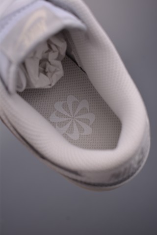 Nike SB Dunk Low 'White / Silver' view 9