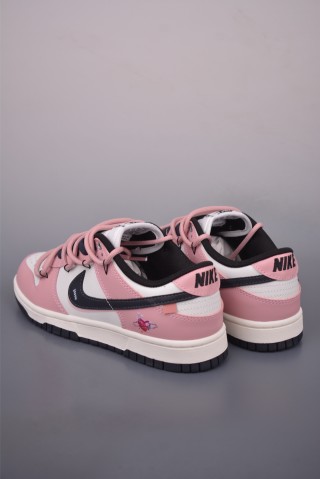Nike SB Dunk Low 'Black / Pink' view 2