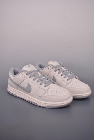 Nike SB Dunk Low 'White / Grey' view 1