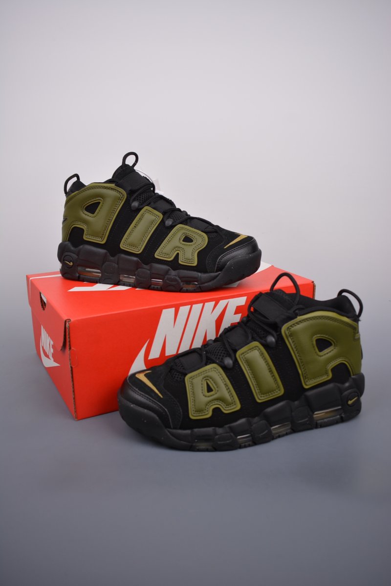 Nike Air More Uptempo 'Black / Green' view