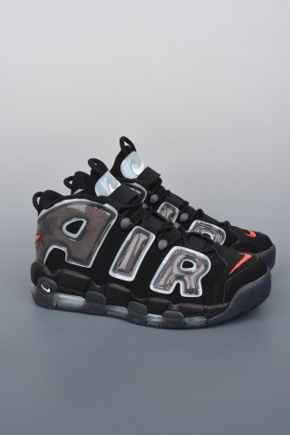 Nike Air More Uptempo 'Black / Blue' view 1