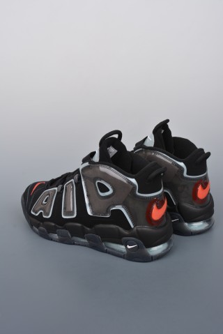 Nike Air More Uptempo 'Black / Blue' view 2