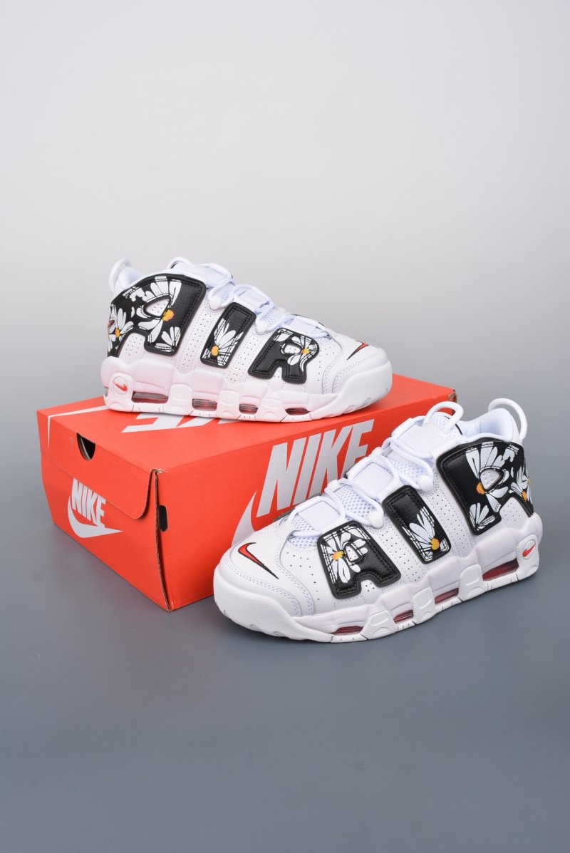 Nike Air More Uptempo 'Black / White' view