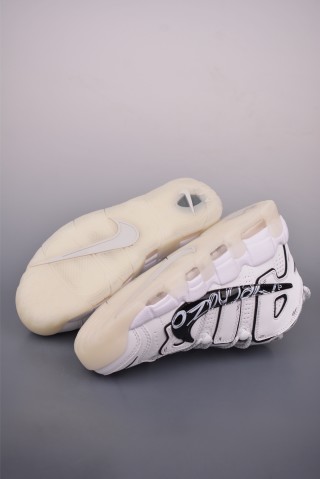 Nike Air More Uptempo 'White / Black' view 3