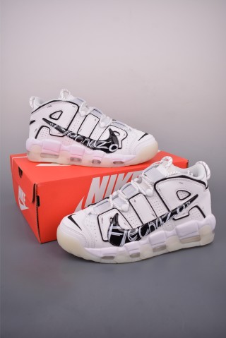 Nike Air More Uptempo 'White / Black' view 5