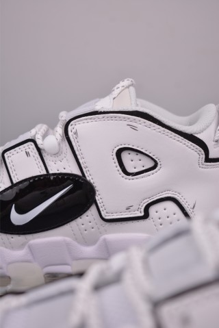 Nike Air More Uptempo 'White / Black' view 8
