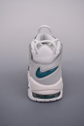 Nike Air More Uptempo 'Grey / Green' view 4