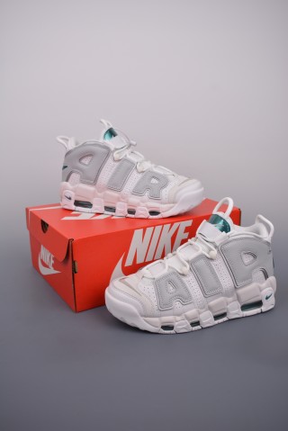 Nike Air More Uptempo 'Grey / Green' view 5