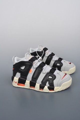 Nike Air More Uptempo 'Black / Grey / Orange' view 1