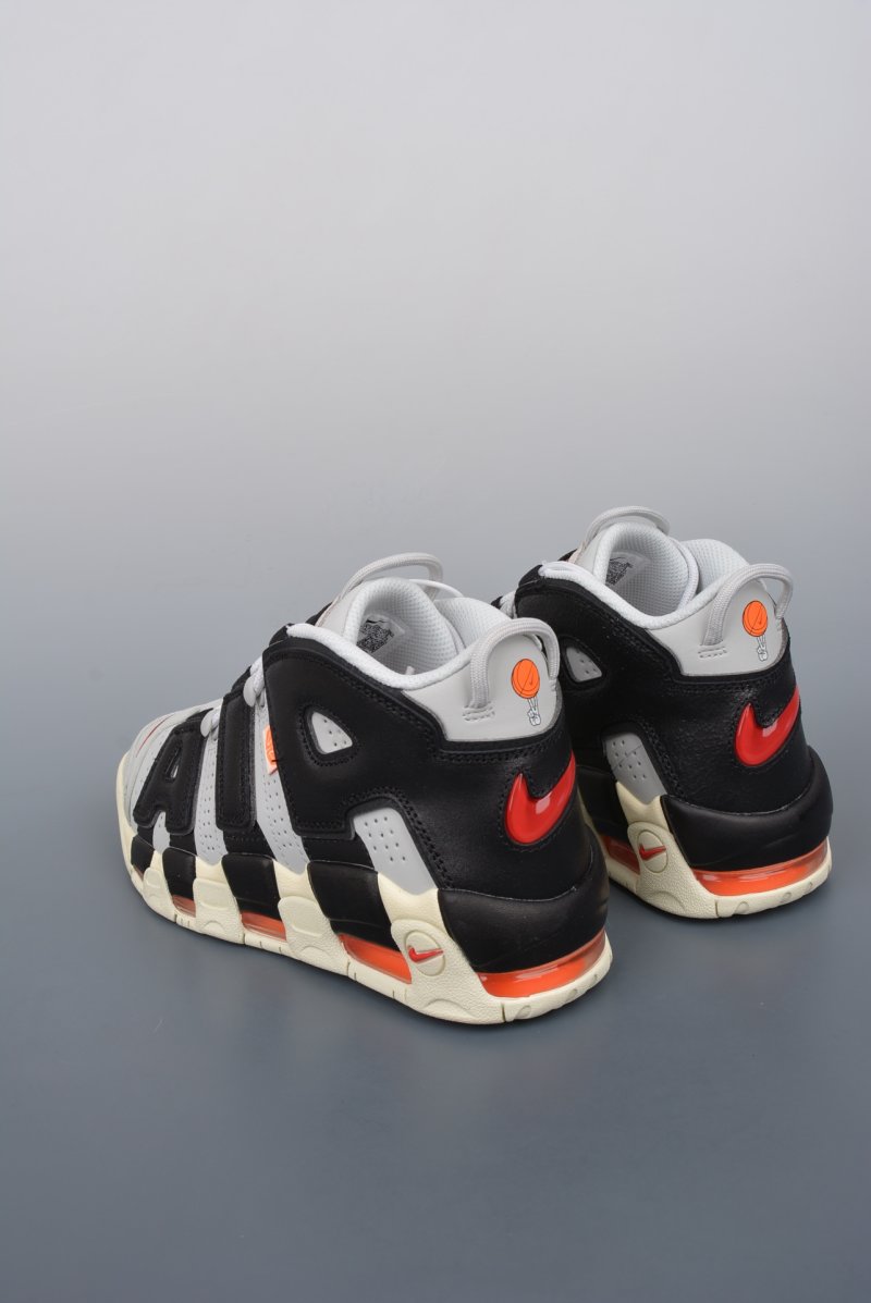 Nike Air More Uptempo 'Black / Grey / Orange' view