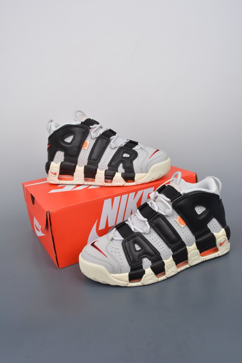 Nike Air More Uptempo 'Black / Grey / Orange' view