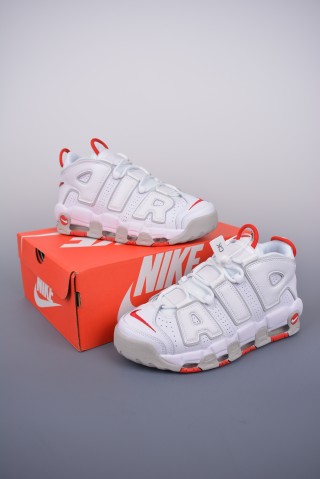 Nike Air More Uptempo 'White / Red' view 5