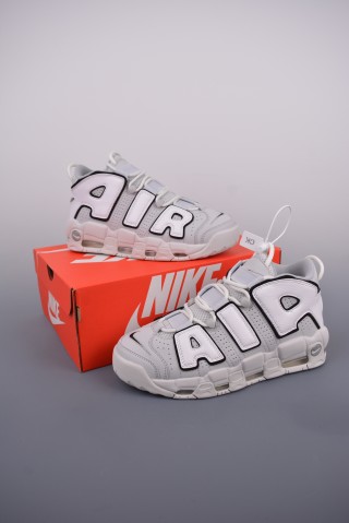 Nike Air More Uptempo 'White / Grey' view 5