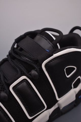 Nike Air More Uptempo 'Black / White / Blue' view 7