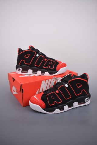 Nike Air More Uptempo 'Black / Red' view 5