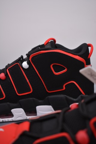 Nike Air More Uptempo 'Black / Red' view 8
