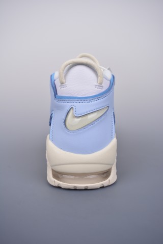 Nike Air More Uptempo 'White / Beige / Blue' view 4